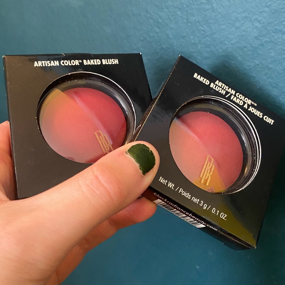 NWT Black Radiance Artisan Color Baked Blush - 8305 Warm Berry - Comes with Two